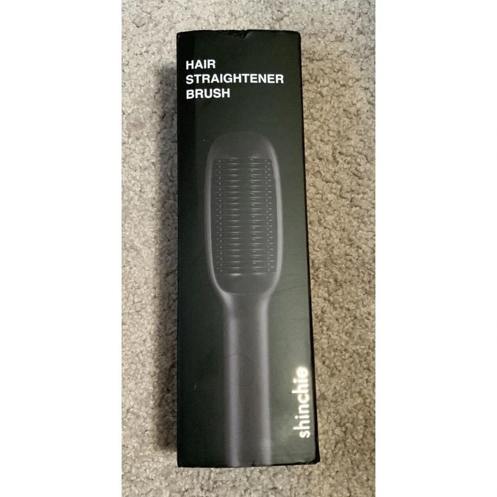 Shinchie Oar One Step Hair Straightener‎ Brush Black Heat Brush